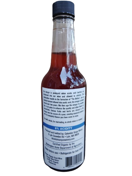 Blueberry Rosé Wine Vinegar – Oak Aged & Fruit-Infused