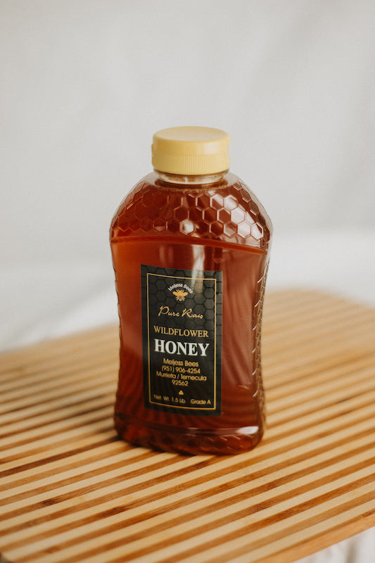 MELJESS BEES Bocal à presser fleurs sauvages (1,5 lb)