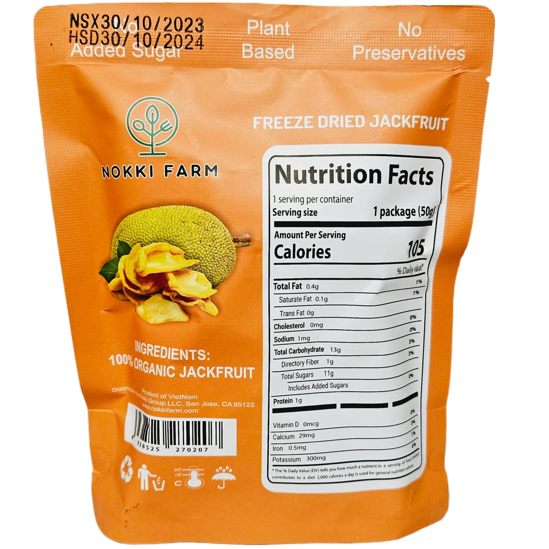 Premium Freeze-Dried Jackfruit