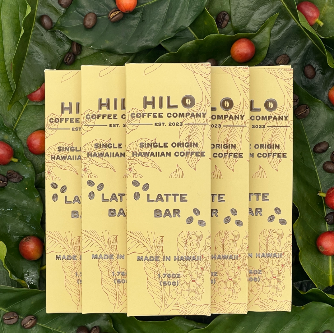 Hilo Coffee Co. Latte Bar – Creamy Coffee Bar with Hilo-Grown Coffee (1.76oz)