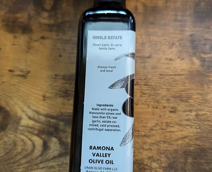 Garlic Olive Oil - Single Bottle 250ml - 2025 Harvest