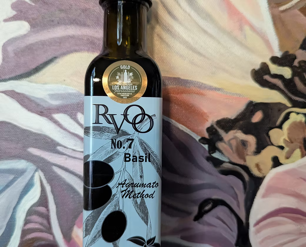 Organic Basil Olive Oil - Single Bottle 250ml - 2025 Harvest