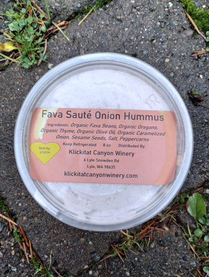 Fava Bean Hummus with Sautéed Onions & Red Wine – Rich, Savory & Aromatic