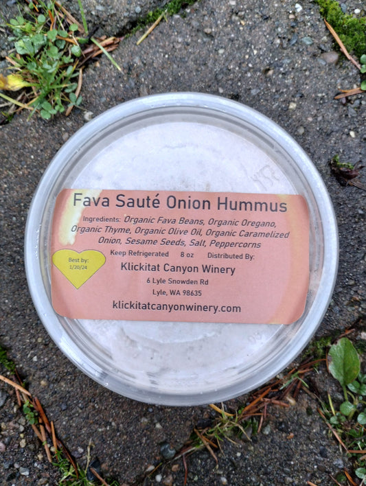 Fava Bean Hummus with Sautéed Onions & Red Wine – Rich, Savory & Aromatic