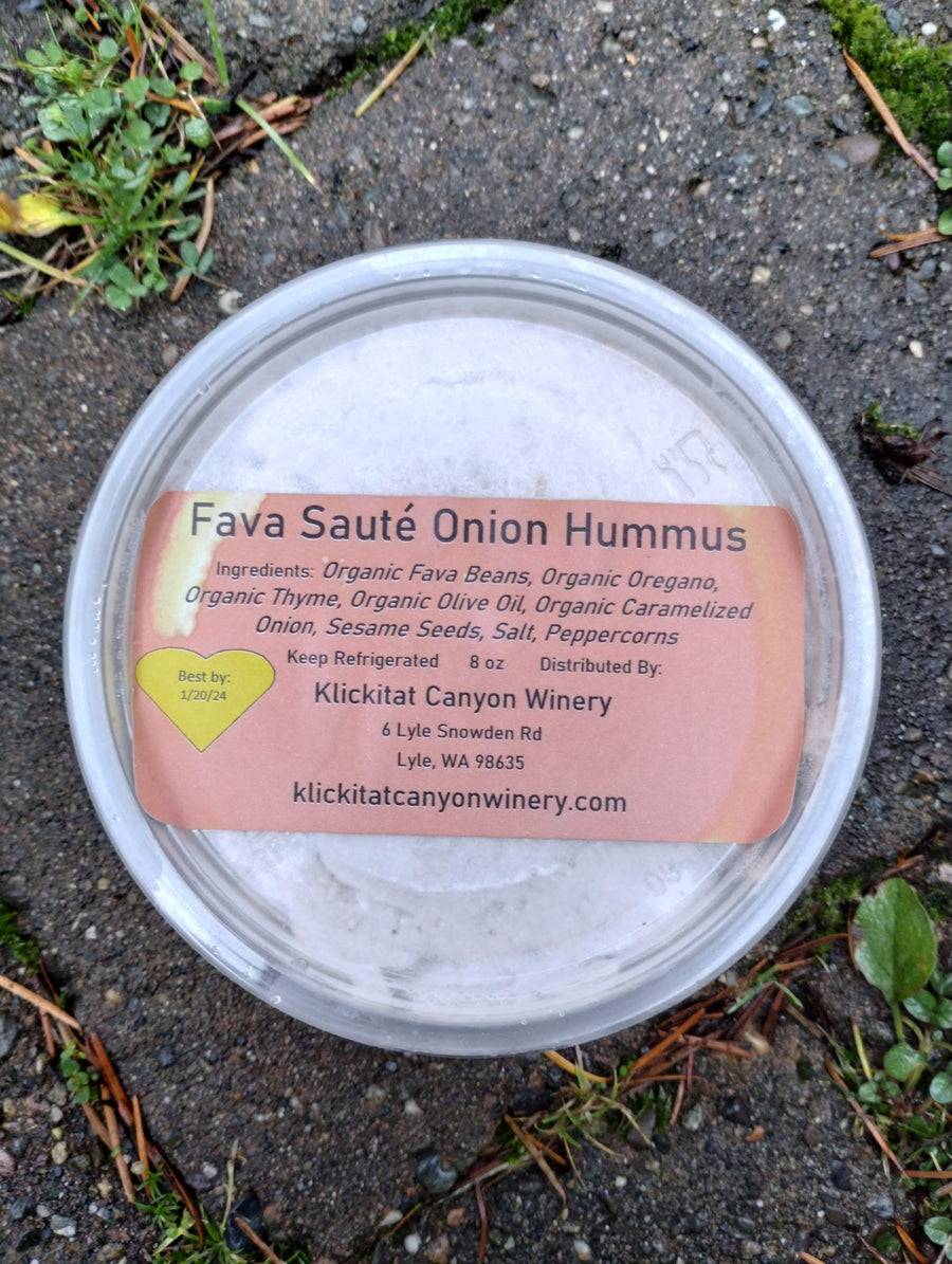 Fava Bean Hummus with Sautéed Onions & Red Wine – Rich, Savory & Aromatic