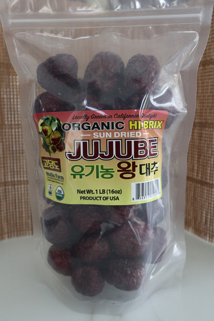 Organic Jujubes from California - Dried - Perfect for Snacking or Making Tea