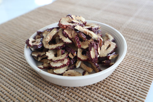 Organic Jujube Chips from California - Dried - Perfect for Snacking with Tea! (100 g per bag)