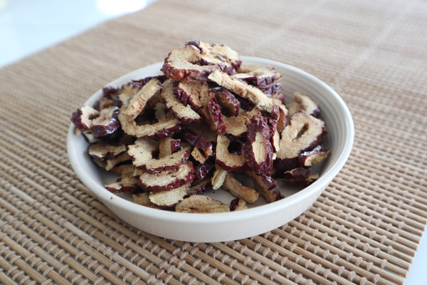 MODO FARMS Chips de jujube bio de Californie - séchées - parfaites pour grignoter avec du thé ! (100 g par sachet)