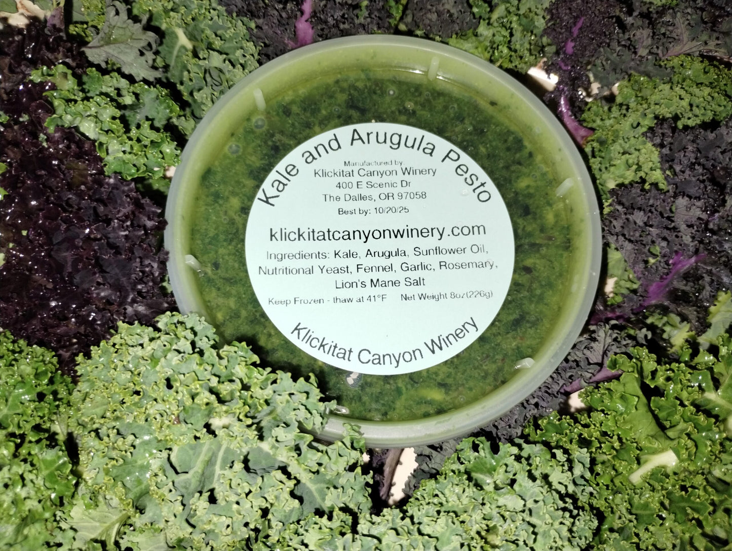 Kale & Arugula Pesto – Bold, Garlicky, Vegan, Nut-Free