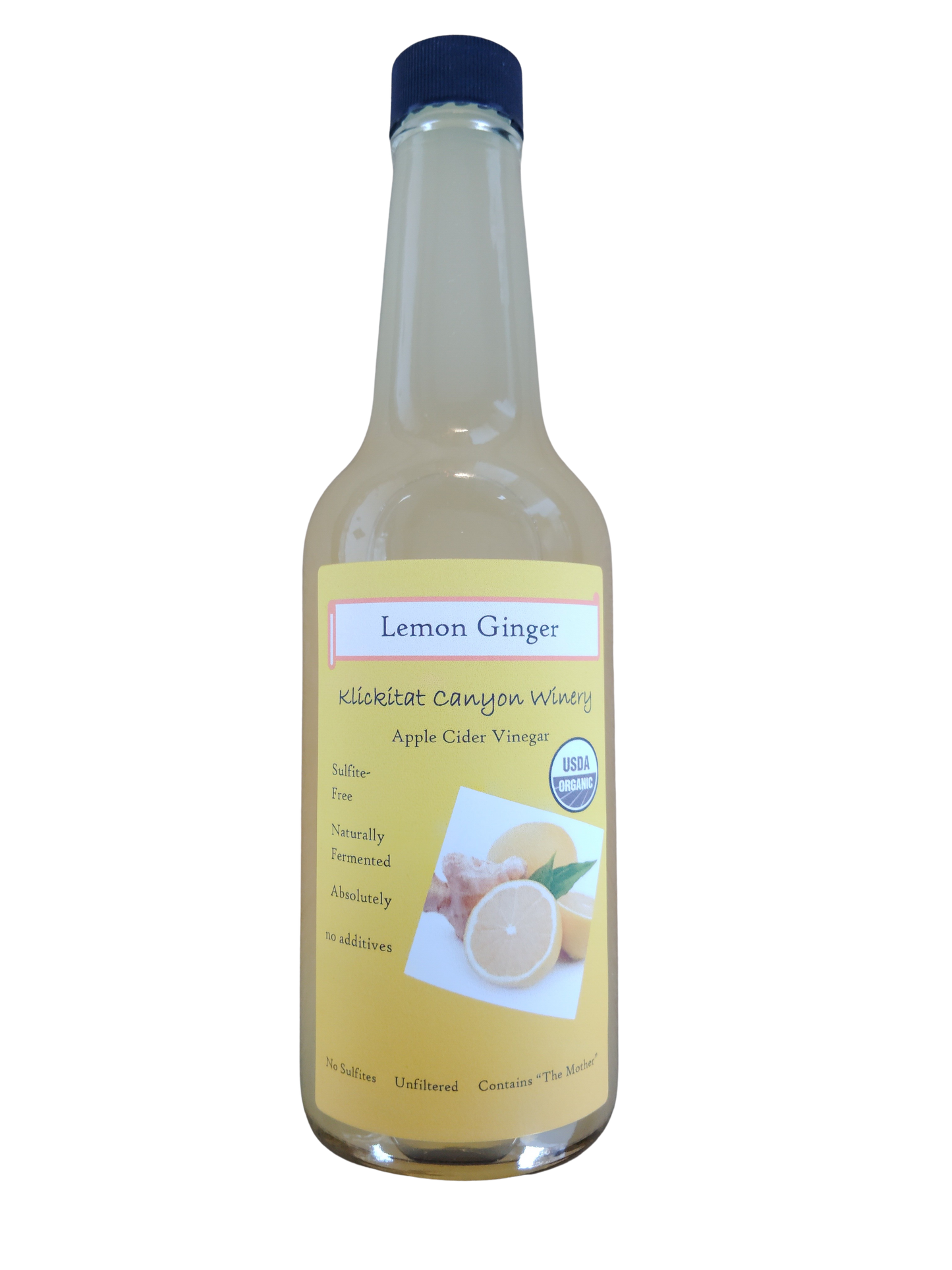 Organic Lemon Ginger Vinegar – Raw, Probiotic-Rich, & Naturally Fermented
