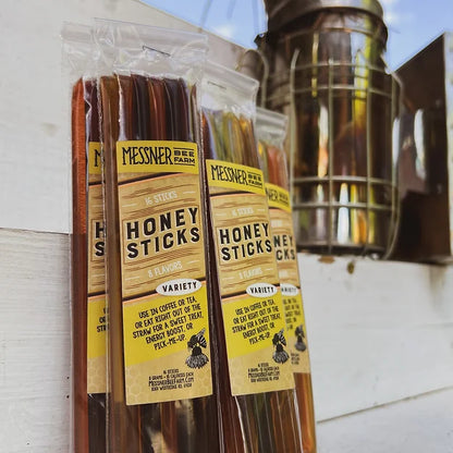 Honey Sticks Single Variety Pack! 2 of each - Wildflower, Grandma's Caramel, Brownie Batter, Blackberry, Watermelon Candy, Cinnamon, Lemon Tart!
