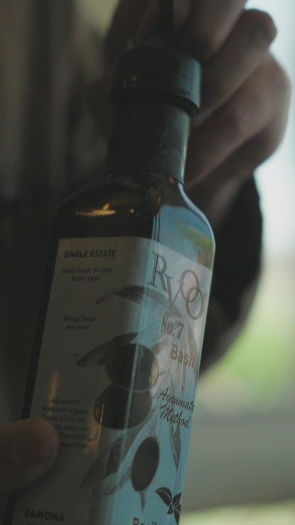 Organic Basil Olive Oil - Single Bottle 250ml - 2025 Harvest