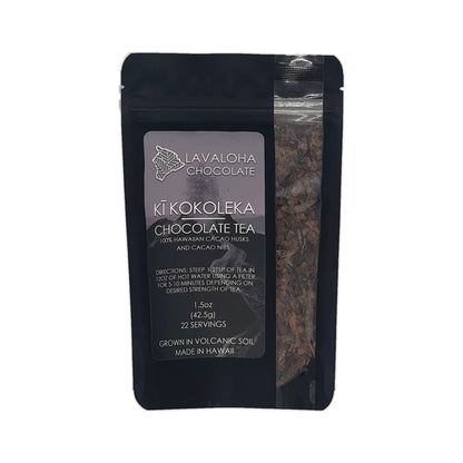 Kī Kokoleka – Hawaiian Roasted Cacao Tea with Cacao Husks & Nibs (1.5oz, ~22 Servings)